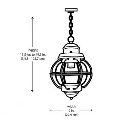Catalina 9 in. 1-Light Black Hanging Outdoor Pendant Light with Seeded Glass by Bel Air Lighting -GlowNest Shop black bel air lighting outdoor pendant lights 69903 bk 77 1000
