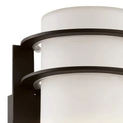 Zephyr 11 in. 1-Light Black Cylinder Outdoor Wall Light Sconce Lantern with Frosted Glass by Bel Air Lighting -GlowNest Shop black bel air lighting outdoor sconces 40204 bk 4f 1000