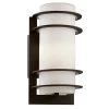 Zephyr 11 in. 1-Light Black Cylinder Outdoor Wall Light Sconce Lantern with Frosted Glass by Bel Air Lighting -GlowNest Shop black bel air lighting outdoor sconces 40204 bk 64 1000