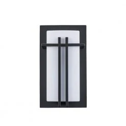 Doheny 1-Light Black Modern Outdoor Wall Light Sconce Lantern with Opal Acrylic Shade by Bel Air Lighting 16 Doheny 1-Light Black Modern Outdoor Wall Light Sconce Lantern with Opal Acrylic Shade by Bel Air Lighting -GlowNest Shop black bel air lighting outdoor sconces 40280 bk 4f 1000