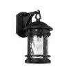 Boardwalk 12.5 in. 1-Light Black Outdoor Wall Light Sconce Lantern with Water Glass by Bel Air Lighting -GlowNest Shop black bel air lighting outdoor sconces 40370 bk 64 1000