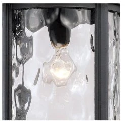 Boardwalk 20 in. 1-Light Black Outdoor Wall Light Sconce Lantern with Water Glass by Bel Air Lighting -GlowNest Shop black bel air lighting outdoor sconces 40372 bk 4f 1000