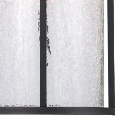 Avalon 11 in. 1-Light Black Outdoor Wall Light Sconce Lantern with Crackled Glass by Bel Air Lighting -GlowNest Shop black bel air lighting outdoor sconces 40382 bk 1f 1000