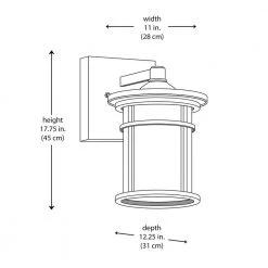 Avalon 11 in. 1-Light Black Outdoor Wall Light Sconce Lantern with Crackled Glass by Bel Air Lighting -GlowNest Shop black bel air lighting outdoor sconces 40382 bk 77 1000