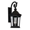 Westfield 3-Light Black Outdoor Wall Light Sconce Lantern with Clear Glass by Bel Air Lighting 2 Westfield 3-Light Black Outdoor Wall Light Sconce Lantern with Clear Glass by Bel Air Lighting -GlowNest Shop black bel air lighting outdoor sconces 40402 bk 64 1000
