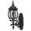 Francisco 1-Light Black Outdoor Wall Light Coach Lantern with Clear Glass by Bel Air Lighting