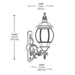 Francisco 3-Light Black Outdoor Wall Light Coach Lantern with Clear Glass by Bel Air Lighting -GlowNest Shop black bel air lighting outdoor sconces 4051 bk 77 1000