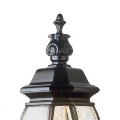 Francisco 3-Light Black Outdoor Wall Light Coach Lantern with Clear Glass by Bel Air Lighting -GlowNest Shop black bel air lighting outdoor sconces 4051 bk c3 1000