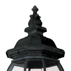 Francisco 4-Light Black Outdoor Wall Light Coach Lantern with Clear Glass by Bel Air Lighting -GlowNest Shop black bel air lighting outdoor sconces 4052 bk c3 1000
