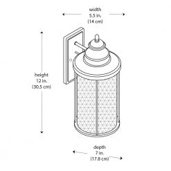 Stewart 12 in. 1-Light Black Outdoor Wall Light Sconce Lantern with Mesh Frame (2 Pack) by Bel Air Lighting -GlowNest Shop black bel air lighting outdoor sconces 40740t bk 40 1000