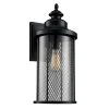 Stewart 20 in. 1-Light Black Outdoor Wall Light Sconce Lantern with Mesh Frame by Bel Air Lighting 1 Stewart 20 in. 1-Light Black Outdoor Wall Light Sconce Lantern with Mesh Frame by Bel Air Lighting -GlowNest Shop black bel air lighting outdoor sconces 40742 bk 64 1000