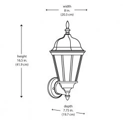 1-Light Black Outdoor Wall Light Sconce Lantern with Clear Glass by Bel Air Lighting -GlowNest Shop black bel air lighting outdoor sconces 4095 bk 77 1000