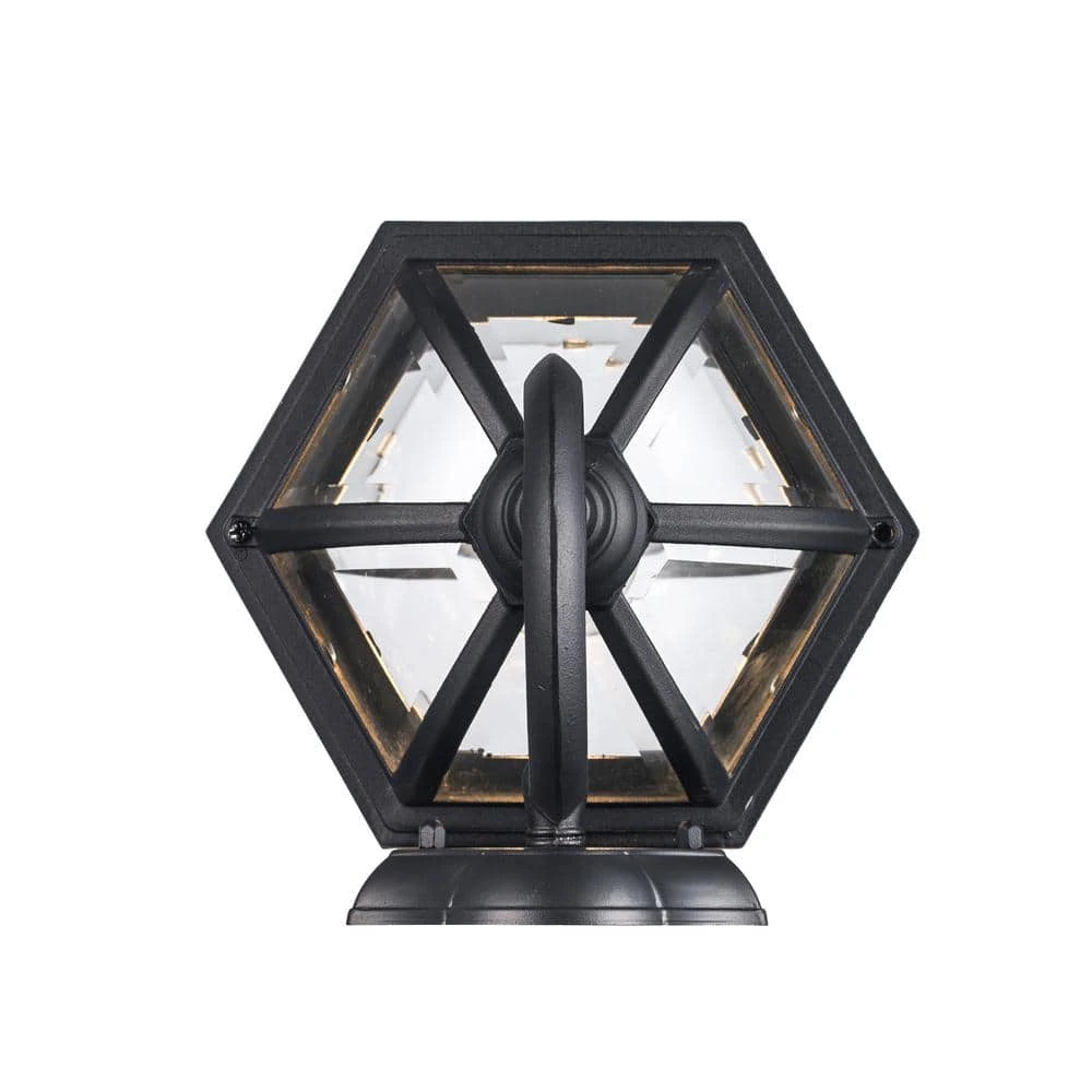 Wentworth 1-Light Large Black Outdoor Wall Light Sconce Lantern with Clear Glass by Bel Air Lighting 6 Wentworth 1-Light Large Black Outdoor Wall Light Sconce Lantern with Clear Glass by Bel Air Lighting - Image 4