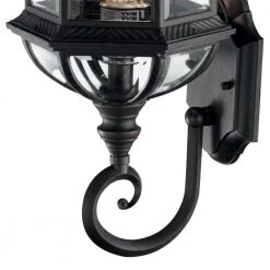 Wentworth 1-Light Large Black Outdoor Wall Light Sconce Lantern with Clear Glass by Bel Air Lighting 19 Wentworth 1-Light Large Black Outdoor Wall Light Sconce Lantern with Clear Glass by Bel Air Lighting -GlowNest Shop black bel air lighting outdoor sconces 4180 bk 44 1000
