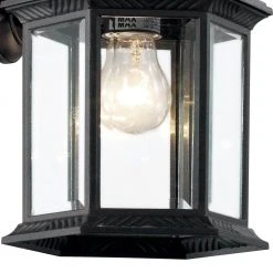 Wentworth 1-Light Small Black Outdoor Wall Light Sconce Lantern with Clear Glass (2-Pack) by Bel Air Lighting -GlowNest Shop black bel air lighting outdoor sconces 4181 2 bk 1f 1000