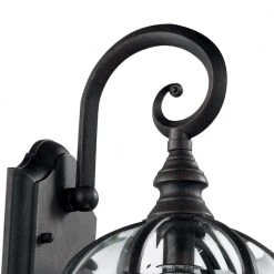 Wentworth 1-Light Small Black Outdoor Wall Light Sconce Lantern with Clear Glass (2-Pack) by Bel Air Lighting -GlowNest Shop black bel air lighting outdoor sconces 4181 2 bk 4f 1000