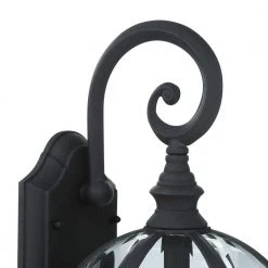 Wentworth 1-Light Small Black Outdoor Wall Light Sconce Lantern with Clear Glass by Bel Air Lighting -GlowNest Shop black bel air lighting outdoor sconces 4181 bk 77 1000