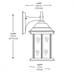 Cumberland 1-Light Black Outdoor Coach Wall Lantern Sconce Light with Clear Glass by Bel Air Lighting -GlowNest Shop black bel air lighting outdoor sconces 4349 bk 77 1000