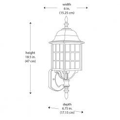 San Gabriel 1-Light Black Outdoor Wall Light Coach Lantern with Frosted Glass by Bel Air Lighting -GlowNest Shop black bel air lighting outdoor sconces 4420 bk 4f 1000