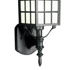 San Gabriel 1-Light Black Outdoor Wall Light Coach Lantern with Frosted Glass by Bel Air Lighting -GlowNest Shop black bel air lighting outdoor sconces 4420 bk c3 1000