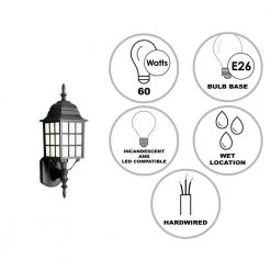 GlowNest Shop -GlowNest Shop black bel air lighting outdoor sconces 4420 bk e1 1000