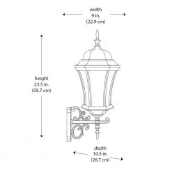 Burlington 3-Light Black Outdoor Wall Light Coach Lantern with Clear Glass by Bel Air Lighting -GlowNest Shop black bel air lighting outdoor sconces 4503 bk 77 1000