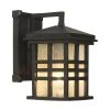 Huntington 1-Light Black Outdoor Wall Light Sconce Lantern with Seeded Glass by Bel Air Lighting -GlowNest Shop black bel air lighting outdoor sconces 4635 bk 64 1000