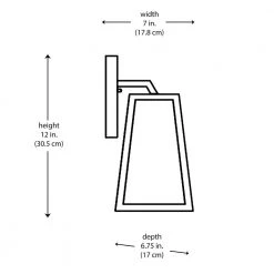 Obsidian 12 in. 1-Light Black Outdoor Wall Light Sconce Lantern with Clear Glass by Bel Air Lighting -GlowNest Shop black bel air lighting outdoor sconces 50211 bk 77 1000