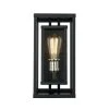 Showcase 11 in. 1-Light Black and Brushed Nickel Outdoor Wall Light Sconce Lantern with Clear Glass by Bel Air Lighting -GlowNest Shop black bel air lighting outdoor sconces 50220 bk 64 1000