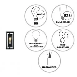 Showcase 15.5 in. 1-Light Black and Brushed Nickel Outdoor Wall Light Sconce Lantern with Clear Glass by Bel Air Lighting -GlowNest Shop black bel air lighting outdoor sconces 50222 bk 40 1000