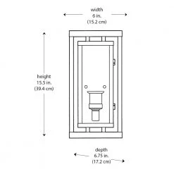 Showcase 15.5 in. 1-Light Black and Brushed Nickel Outdoor Wall Light Sconce Lantern with Clear Glass by Bel Air Lighting -GlowNest Shop black bel air lighting outdoor sconces 50222 bk 77 1000