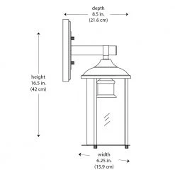 Blues 16.5 in. 1-Light Black and Brushed Nickel Outdoor Wall Light Sconce Lantern by Bel Air Lighting -GlowNest Shop black bel air lighting outdoor sconces 50232 bk 44 1000