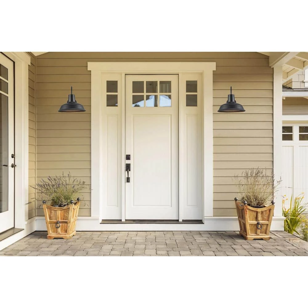 Tacoma 1-Light Black Barn Farmhouse Outdoor Wall Light Sconce by Bel Air Lighting 4 Tacoma 1-Light Black Barn Farmhouse Outdoor Wall Light Sconce by Bel Air Lighting - Image 2