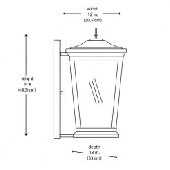 Turlock 3-Light Black Outdoor Wall Light Sconce Lantern with Clear Glass by Bel Air Lighting 9 Turlock 3-Light Black Outdoor Wall Light Sconce Lantern with Clear Glass by Bel Air Lighting -GlowNest Shop black bel air lighting outdoor sconces 50772 bk 77 1000