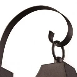 Rasmussen 2-Light Black Outdoor Wall Light Sconce Lantern with Seeded Glass by Bel Air Lighting -GlowNest Shop black bel air lighting outdoor sconces 50932 bk c3 1000