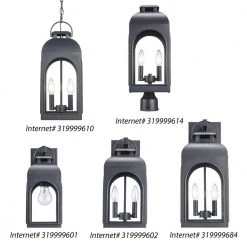 Presence 2-Light Black Outdoor Wall Light Sconce Lantern with Clear Glass by Bel Air Lighting -GlowNest Shop black bel air lighting outdoor sconces 51281 bk 1d 1000