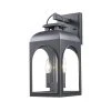 Presence 2-Light Black Outdoor Wall Light Sconce Lantern with Clear Glass by Bel Air Lighting -GlowNest Shop black bel air lighting outdoor sconces 51281 bk 64 1000