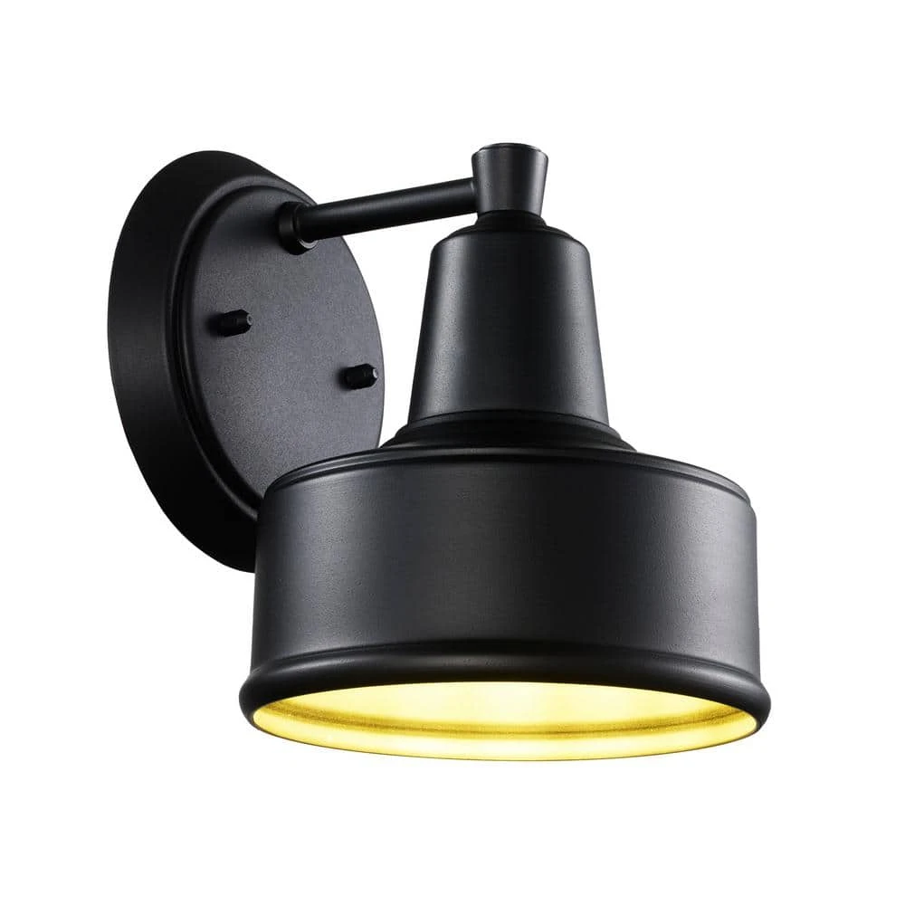 Channing 1-Light Small Black Barn Farmhouse Outdoor Wall Light Sconce with Metal Shade by Bel Air Lighting 3 Channing 1-Light Small Black Barn Farmhouse Outdoor Wall Light Sconce with Metal Shade by Bel Air Lighting