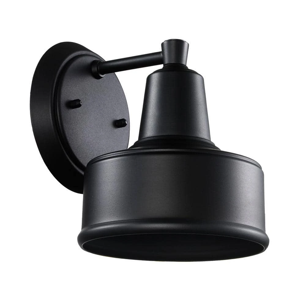 Channing 1-Light Small Black Barn Farmhouse Outdoor Wall Light Sconce with Metal Shade by Bel Air Lighting 8 Channing 1-Light Small Black Barn Farmhouse Outdoor Wall Light Sconce with Metal Shade by Bel Air Lighting - Image 6