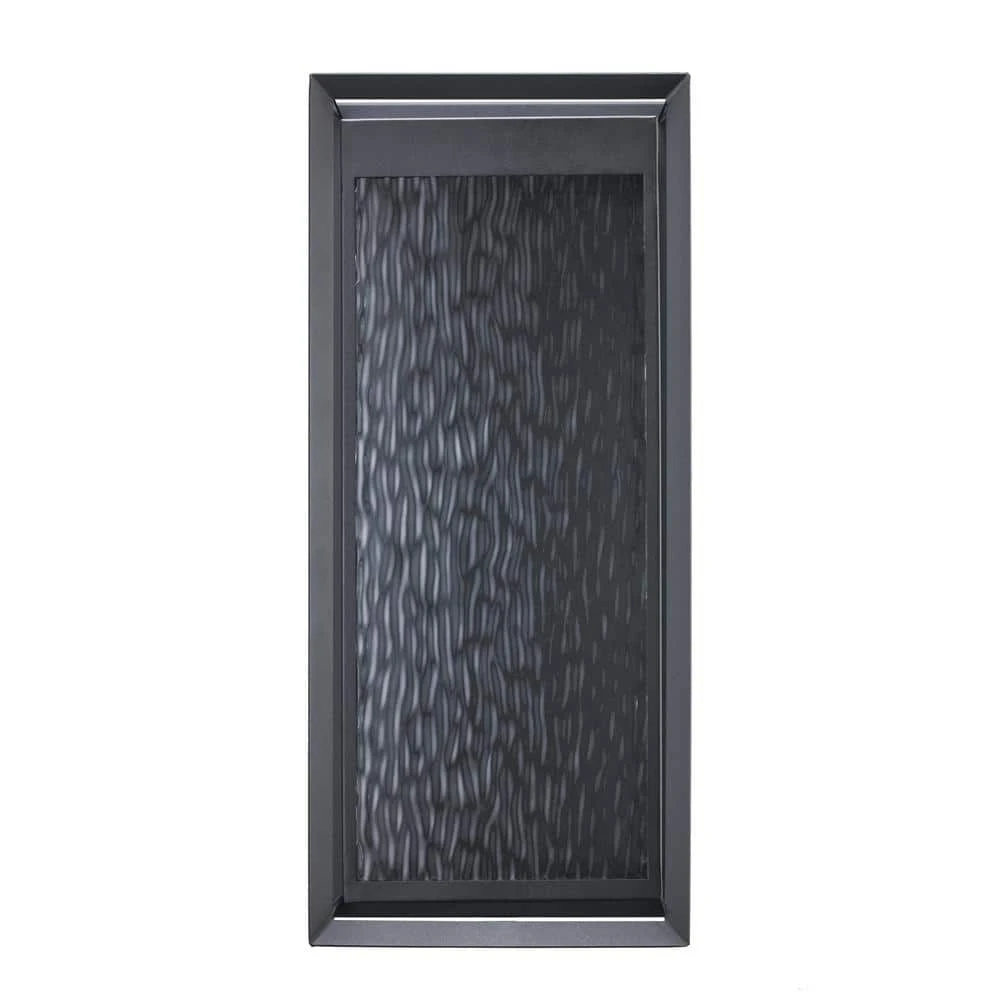 Steelwater 23 in. Black Outdoor Hardwired Wall Lantern Sconce Light with Clear Water Glass by Bel Air Lighting 9 Steelwater 23 in. Black Outdoor Hardwired Wall Lantern Sconce Light with Clear Water Glass by Bel Air Lighting - Image 7