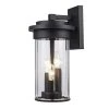 Carmel 3-Light Black Outdoor Hardwired Wall Lantern Sconce with Clear Glass by Bel Air Lighting -GlowNest Shop black bel air lighting outdoor sconces 51411 bk 64 1000