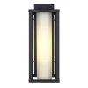 Adler 16 in. 1-Light Black Outdoor Hardwired Wall Lantern Sconce with Clear and Frosted Glass by Bel Air Lighting -GlowNest Shop black bel air lighting outdoor sconces 51461 bk 64 1000