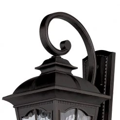 Briarwood 4-Light Black Outdoor Wall Light Sconce Lantern with Water Glass by Bel Air Lighting -GlowNest Shop black bel air lighting outdoor sconces 5424 bk c3 1000