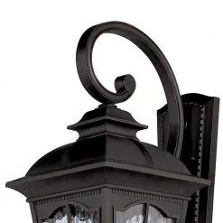 Briarwood 2-Light Black Outdoor Wall Light Sconce Lantern with Water Glass by Bel Air Lighting -GlowNest Shop black bel air lighting outdoor sconces 5429 bk c3 1000