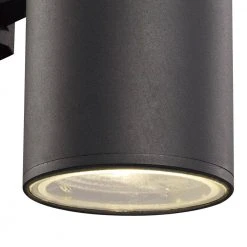 Compact 10 in. Black Integrated LED Outdoor Wall Light Cylinder Sconce with Clear Glass by Bel Air Lighting 10 Compact 10 in. Black Integrated LED Outdoor Wall Light Cylinder Sconce with Clear Glass by Bel Air Lighting -GlowNest Shop black bel air lighting outdoor sconces led 40960 bk c3 1000