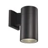 Compact 8 in. Black Integrated LED Outdoor Wall Light Cylinder Sconce with Clear Glass by Bel Air Lighting 2 Compact 8 in. Black Integrated LED Outdoor Wall Light Cylinder Sconce with Clear Glass by Bel Air Lighting -GlowNest Shop black bel air lighting outdoor sconces led 50021 bk 64 1000