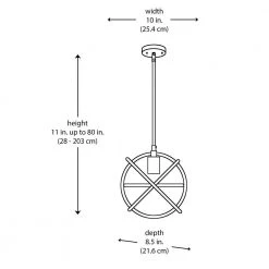 Viewridge 1-Light Black Kitchen Hanging Mini Pendant Light with Metal Orb Shade by Bel Air Lighting -GlowNest Shop black bel air lighting pendant lights 30272 bk a0 1000