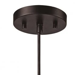 1-Light Black Hanging Mini Kitchen Pendant Light with Faux Wood Shade by Bel Air Lighting -GlowNest Shop black bel air lighting pendant lights 71271 bk 1f 1000