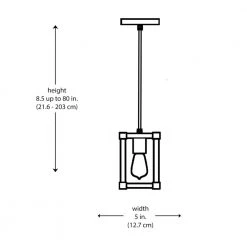 1-Light Black Hanging Mini Kitchen Pendant Light with Faux Wood Shade by Bel Air Lighting -GlowNest Shop black bel air lighting pendant lights 71271 bk 77 1000