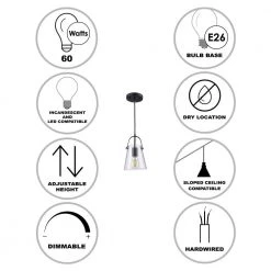 Curry 1-Light Black Hanging Mini Kitchen Pendant Light Light with Clear Glass Shade by Bel Air Lighting -GlowNest Shop black bel air lighting pendant lights pnd 2174 bk 31 1000